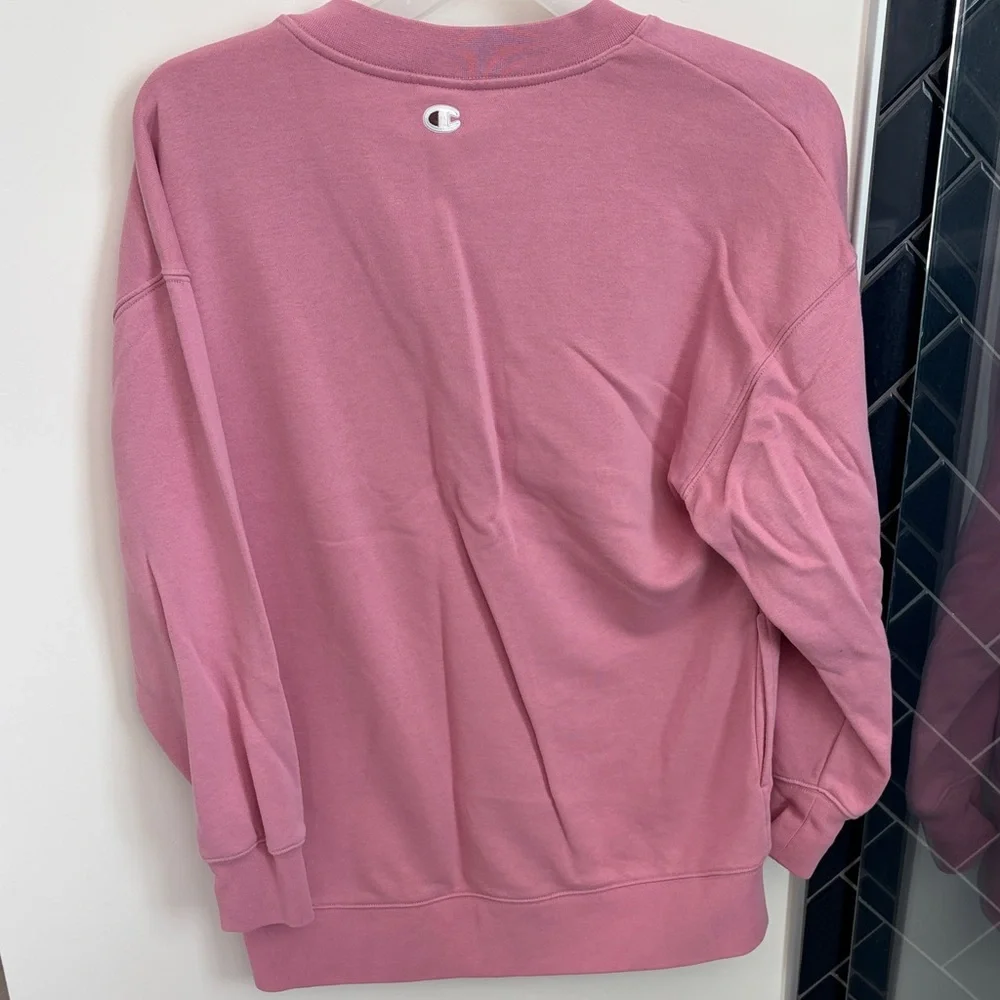 Champion Pink V-Neck Women's Sweater - Picture 3 of 3